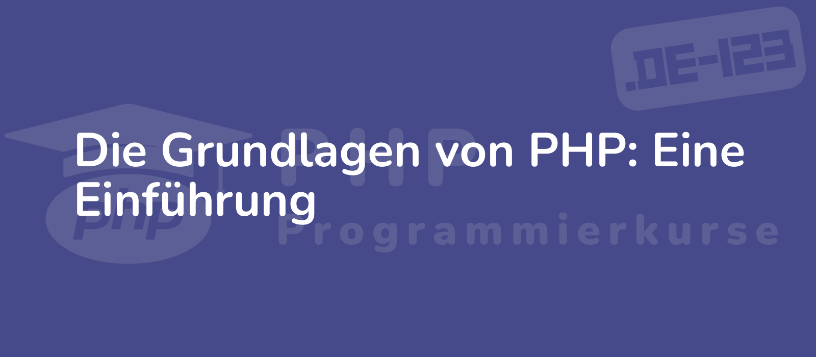 simple yet impactful image depicting the basics of php an introduction with clean design and vibrant colors 8k resolution