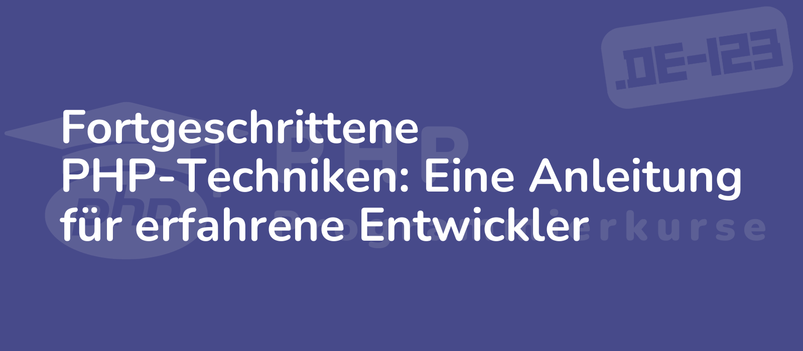 experienced developer guides advanced php techniques with a detailed image showcasing expertise and innovation