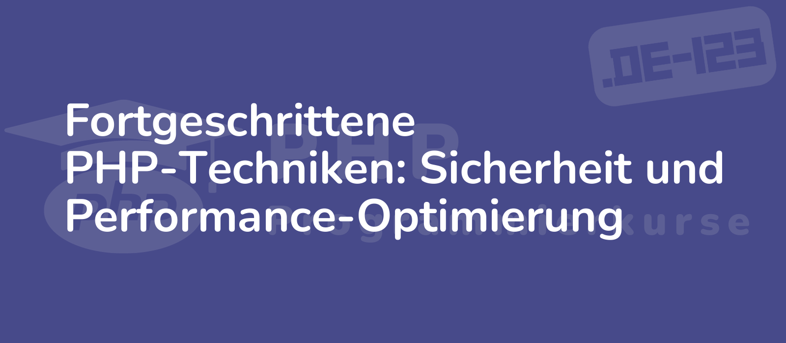 advanced php techniques security and performance optimization displayed with a modern design 4k resolution and attention to detail