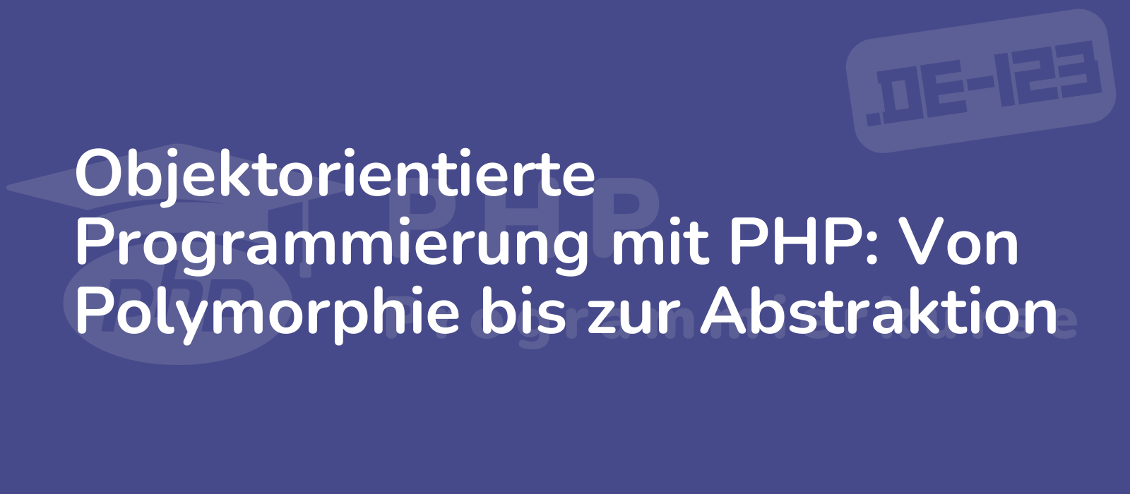 a graphic representation showcases php object oriented programming concepts from polymorphism to abstraction with vibrant colors and intricate details